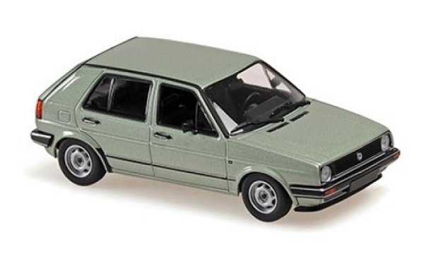 940054190 VOLKSWAGEN GOLF II (4-DOOR) – 1985 – SILVER GREEN METALLIC 1:43